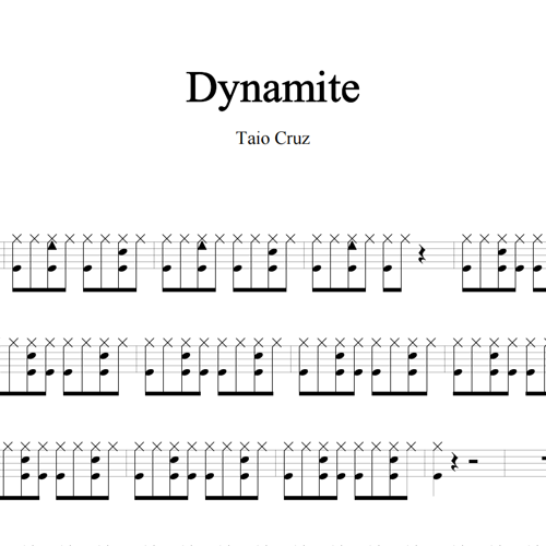 鼓谱*Taio Cruz_Dynamite.asp
